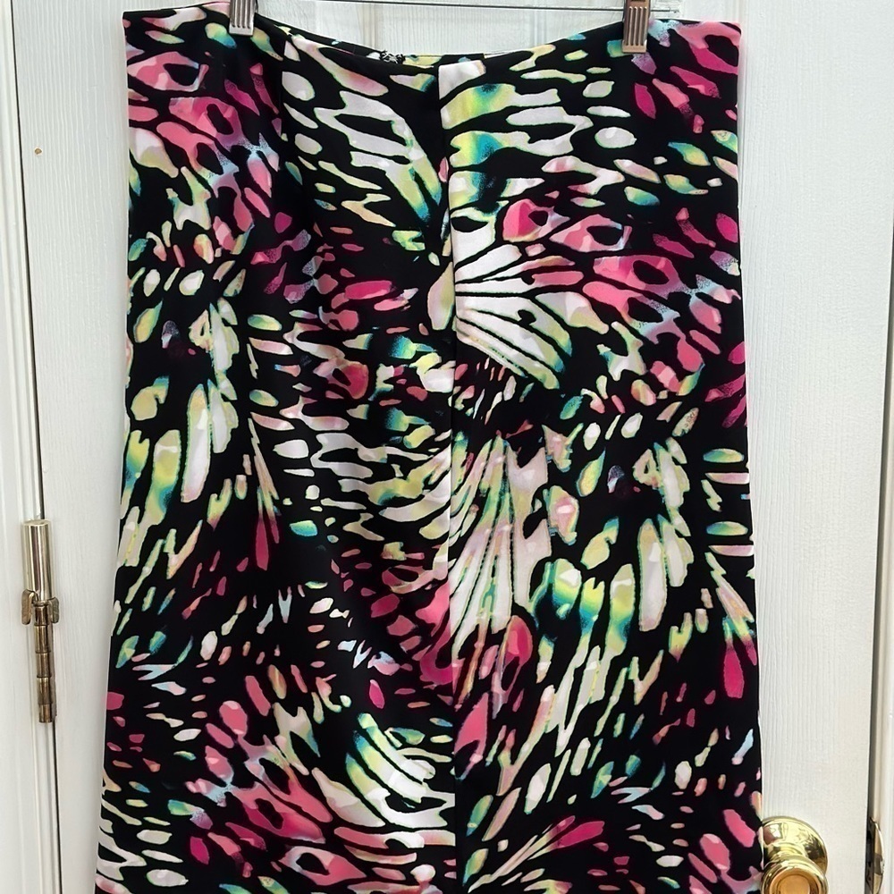 WORTHINGTON watercolor‎ abstract design skirt Large Y2K  #s1128